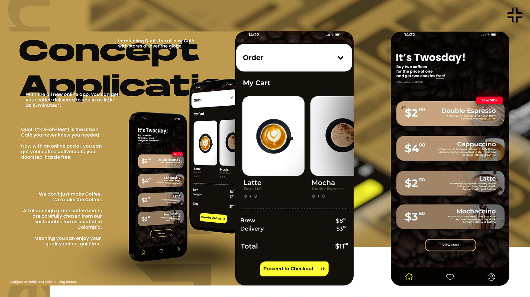 Coffee UI/UX Design made by Expeon